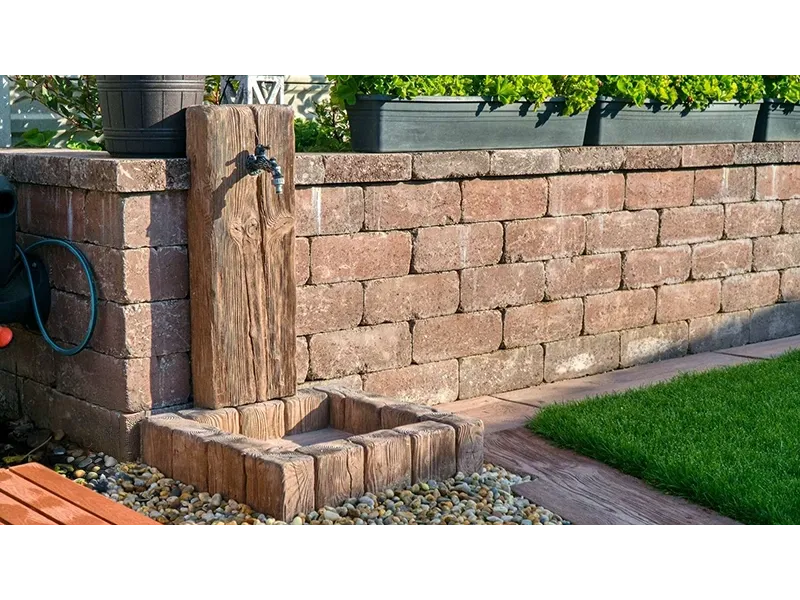 Brunnen - Rückwand