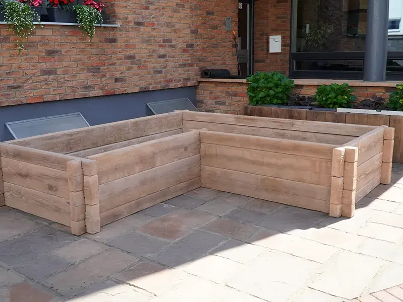 Hochbeet Typ L 180x180x90/48