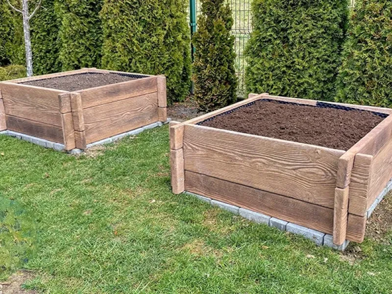 Hochbeet Quadrat Typ 120x120 / 45